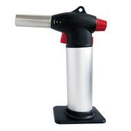 NJORD Culinary Torch Lighter, Cr&egrave;me Br&ucirc;l&eacute;e Cooking, Chef Professional Flameblu Safety &amp; Butane Fuel Gauge