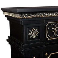 Southern Enterprises Donovan Infrared Electric Fireplace in Black N7