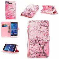 Samsung Galaxy Grand Prime Case,Yaheeda [3D Colored Drawing] [Flip Fit] Premium PU Leather Card-Slots Cash-Slots... N26