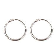 Popular Unisex Men Silver Plated Mini Huge Hoop Earrings Fashion Jewelry