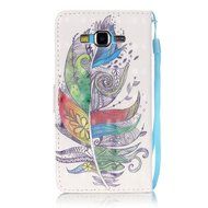 Samsung Galaxy Grand Prime Case,Yaheeda [3D Colored Drawing] [Flip Fit] Premium PU Leather Card-Slots Cash-Slots... N37