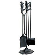 UniFlame 5-Piece F-1188 Fire Set, Black