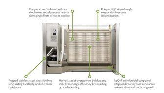 Ice-O-Matic ICE0250HT Air Cooled 353 Lb Half Cube Ice Machine