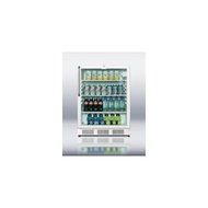 Summit SCR600LBITBADA: ADA compliant commercially listed beverage center for built-in use, with white cabinet,...