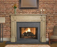 Pearl Mantels 140-56 Classique Unfinished Fireplace Mantel, Interior Opening 56-Inch Wide by 42-Inch High N2