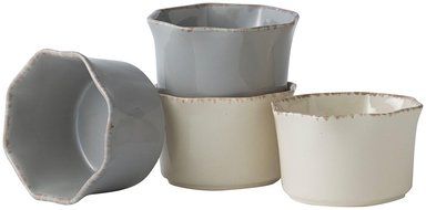 Prima Designs Individual Square Bakers-Gray and Cream