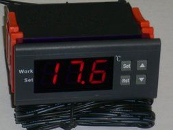 Temperature &amp; Time Controller Thermometer Wood Chimney Stove Pipe Flue Alert Boiler Water