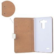 Spritech(TM) PU Leather Bling Phone Case For ZTE ZMAX Z970,Handmade Blue Crystal White Flower Accessary Design... N19