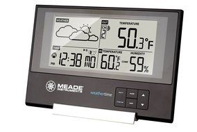 Meade Instruments TE346W Slim Line Personal Weather Station with Atomic Clock