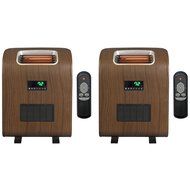 (2) Lifesmart 2 Element Compact Infrared Electric Heaters N2