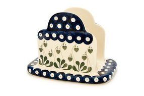 Polish Pottery Alyce Napkin Holder
