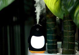 USB Mini Colorful Nightlight Penguin Humidifier New Creative Household Air Purifying Humidifier N3