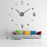 EverTrust(TM) new wall clock reloj de pared quartz watch europe horloge home living room 3d acrylic mirror vintage... N2