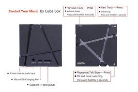 HaMi Allspark Cube Wireless Bluetooth Speaker, Led Light Portable Bluetooth Speaker Powerful Sound with Build-in... N9