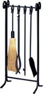 Uniflame, F-1111, 5pc Black Heavy Weight In-Line Fireset