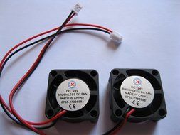 50 pcs Brushless DC Cooling 5 Blade Fan 2510S 24V 0.1-0.2A Black 2 wires Skywalking N2