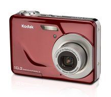 Kodak EasyShare C180 10.2MP Digital Camera with 3x Optical Zoom and 2.4 inch LCD - Red N12