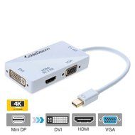 CableDeconn Mini DisplayPort Adapter, 3-in-1 Mini DisplayPort to DVI VGA HDMI TV HDTV Adapter Converter Full 4k...