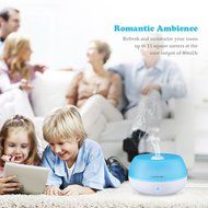 Homasy 800ml Ultrasonic Cool Mist Humidifier, One Touch Button Control, Auto Shut off Function for Office Home... N5