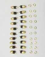 Lsgoodcare 5PCS 3.5MM Female Headphone Stereo Jack Panel Mount Connector Gold Plated Jack