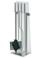 Blomus Stainless Steel Fireplace Tool Set with Glass N2