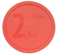 Pyrex 325-PC Round 10-inch Dia. Butterfly Orange 2.5-Quart (2.4L) Mixing Bowl Lid N2