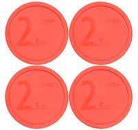 Pyrex 325-PC Round 10-inch Dia. Butterfly Orange 2.5-Quart (2.4L) Mixing Bowl Lid N3
