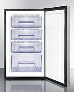Summit FS408BLSSHV 20" Medically Approved Upright Freezer with 2.8 cu. ft. Capacity Fully Finished Black Cabinet... N2