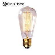 Eurus Home ST64 60W Vintage Antique Edison Style Incandescent Clear Glass Light Lamp Bulb (6 Pack) N10