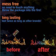 Magical Flames Vibrant &amp; Colorful Flames for Wood Burning Fires (25 Pack) N17