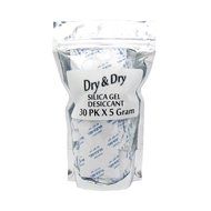 5 Gram Pack of 30 &quot;Dry&amp;Dry&quot; Silica Gel Packets Desiccant Dehumidifiers