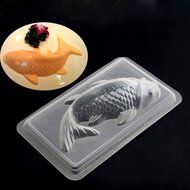 MuLuo Kitchen Diy 3D Koi Fish Cake Chocolate Mould Jelly Handmade Mold
