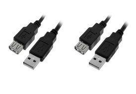 C&amp;E 10 Pack USB 2.0 Extension Cable 15 Feet CNE460272 N3