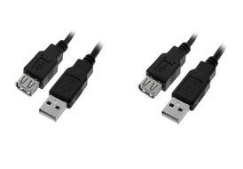 C&amp;E 10 Pack USB 2.0 Extension Cable 15 Feet CNE460272 N4