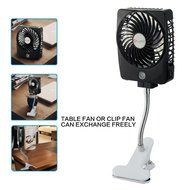 E-joy&reg; Mini USB Powered Flexible Gooseneck Fan LED Cooling Flashing USB Temperature Fan for PC Laptop Notebook... N49