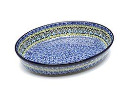 Polish Pottery Baker - Oval - Large - Tranquility