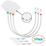 Aurum Cables Mini DisplayPort to HDMI + DVI + VGA Female Cable - 3 Pack Cable with 3 Piece Cable Ties - 1 Feet N3