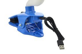 E-joy&reg; Mini USB Powered Flexible Gooseneck Fan LED Cooling Flashing USB Temperature Fan for PC Laptop Notebook... N55