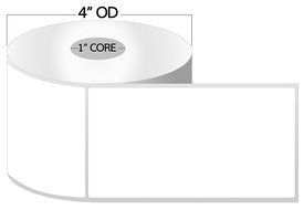 1 Inch Core - 2.25 x 4 Zebra Compatible Direct Thermal Labels 1 Roll for Zebra Desktop Printer GC420d GC420t GK420d... N3