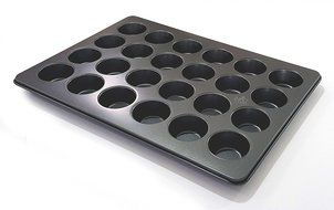 Monster Bakeware 21 Cup Mini Loaf Pan, Metallic, 21" x 15"