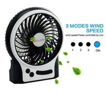 E-joy&reg; Mini USB Powered Flexible Gooseneck Fan LED Cooling Flashing USB Temperature Fan for PC Laptop Notebook... N61