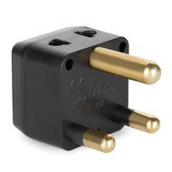 Yubi Power 2 in 1 Universal Travel Adapter with 2 Universal Outlets - Built in Surge Protector - 5 Pack - Black... N3
