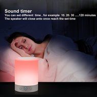 Homeinn L7 Wireless LED Bluetooth Speaker Smart Touch Lamp Music Player Handsfree TF Card Support for Sleeping...