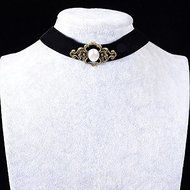 Vintage Black Velvet Retro Choker Collar Bib Necklace Charm Pendant Jewelry N7