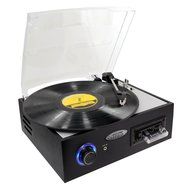 Pyle Turntable Record Player and Pre-Amplifier Package - PTTC4U Multifunction Turntable With MP3 Recording, USB-to-PC...