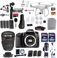 Professional Photographer / Videographer Wedding Kit - Includes DJI Phantom 4 + DJI OSMO 4K Starter Kit + Canon...