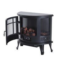 HomCom 36&rdquo; 1500W Wall Mounted Electric Fireplace w/Remote - Black N6