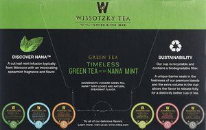 Wissotzky Tea Spiced Citrus Nana Mint Herbal Single Serve Cups for Keurig K Cups, 12 Count N19