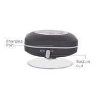 ZDW BTS-08 Bluetooth Waterproof Shower Speakers with Suction Cup, Black N3