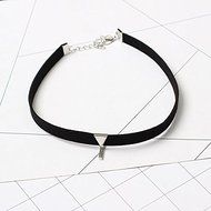 Women Sexy Black Velvet Collar Metal Charms Pendant Choker Necklace Jewelry Gift Silver N2